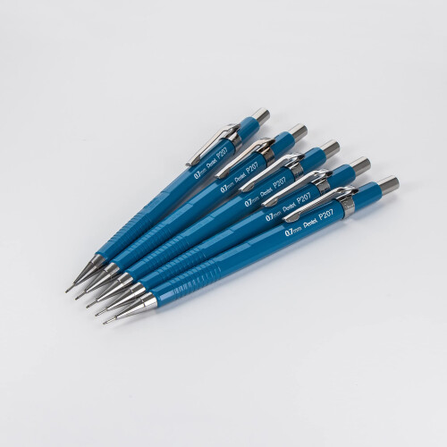 Pentel Pentel Sharp Druckbleistift (0,7 mm), blauer Schaft, 5er-Pack 1