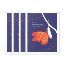 Compendium Positively Green 4-Pack of Encouragement Cards - You are a wonderful creation (Four Cards Total One Design with Envelopes)