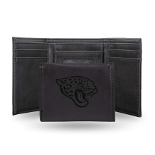 Rico Industries lzergravrozott hromrszes pnztrca Jacksonville Jaguars 3,25 x 4"" fekete
