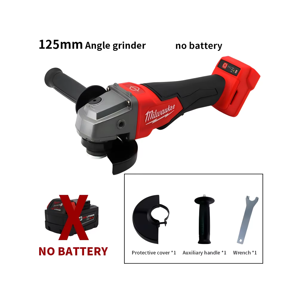 Milwaukee 100mm/125mm Braking Brushless