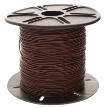Cordon en cuir The Beadsmith - Rouge-brun - Bobine de 0,5 mm - 91,44 m   tres - Cordon en cuir indien id   al pour tresser des colliers de perles, de