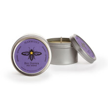 Big Dipper Wax Works Beeswax Aromatherapy Candle Harmony Small Tin Pure Lavender Scented 12-Hour Burn Pure Essentail Oils 1.5"""" x 1""""