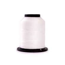 Finesse draad effen kleuren | 100% polyester 3-laags 50 gew. | Draadkegels | 100% polyester draad voor quilten en naaien (Sneeuwwitje 1 100 meter)