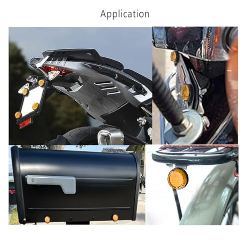Parafusos e porcas para placa de motocicleta com refletor mbar 2