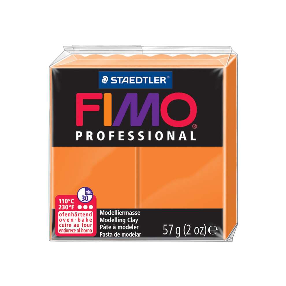 Staedtler Fimo Professional Soft Polymer Clay  2 oz  Orange (EF8005-4)