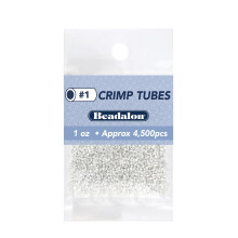 Beadalon Crimp Tubes Size #1 ezstztt 1 uncia kb. 4500 db