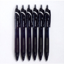 Uni JetStream estndar Pen de bolsillo de bolsillo 0.7 mm Cuerpo negro de tinta negra 6 bolgrafos por paquete (Importacin de Japn) [Paquete origin