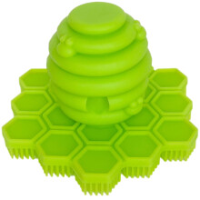 Big Bee Little Bee Original ScrubBEE fr Kinder, Badeschrubber aus 100 % Silikon, frdert effektives unabhngiges Hnde- und Krperwaschen, wie man