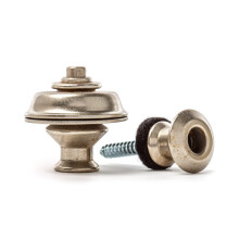 Jim Dunlop Vintage Nickel Dual Design - Lucchetti per tracolla per chitarra (SLS1035VN)