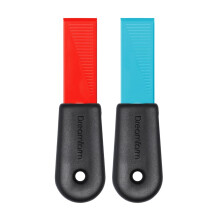 Dreamfarm Cleana 2-In-1 Self-Sharpening Cleaning Scraper & Hook Scraper Safe for Non-Stick - Pack of 2 Party Mix
