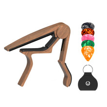 Guitar Capo Capo per chitarra acustica a 6 corde e 12 corde chitarra con supporto per pick e 5 picks metal Capo per Ukulele Mandolin Banjo e altri st