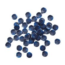 100 stuks grote 5/8 inch blauwe knoppen voor het naaien ronde hars marineblauwe knoppen voor handwerk 4 gaten plaksteen jasknoppen voor overhemd, tru