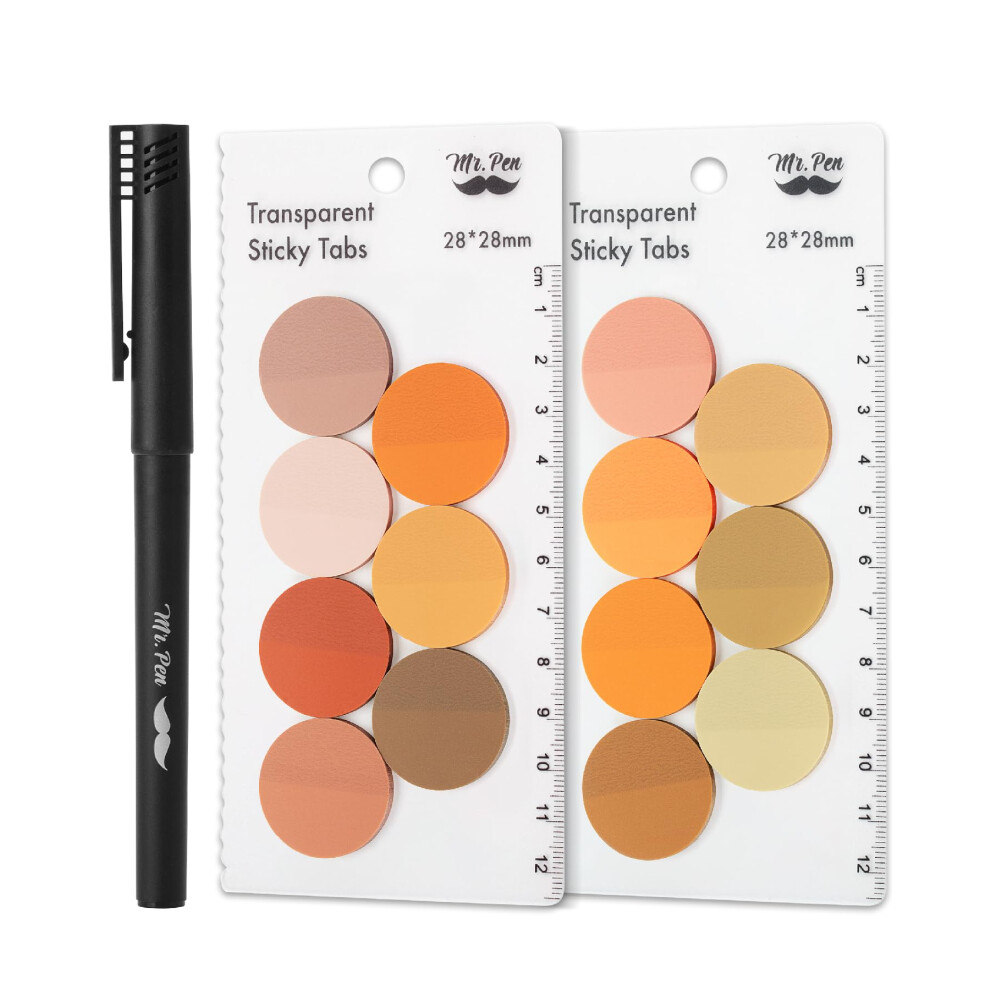 Mr. Pen- Transparent Sticky Note Set  560Sheets  Colorful  Round Transparent Sticky Notes Set-image-OPC-PGSN5KX-NEW