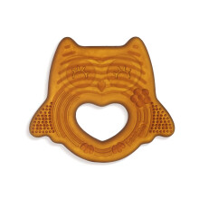haakaa Silicone Owl Teether Food-Grade Smiling Teething Toy for Infants Soft Chew Toys for Babies BPA Free Toy for 3 Months+