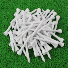 Crestgolf Wood Golf Tees 2-1/8 tommer pakke med 100 stk (hvid)