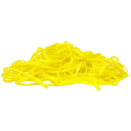 JAM PAPPER Frgglada gummiband - Storlek 33 - Gula gummiband - 100/pack 1