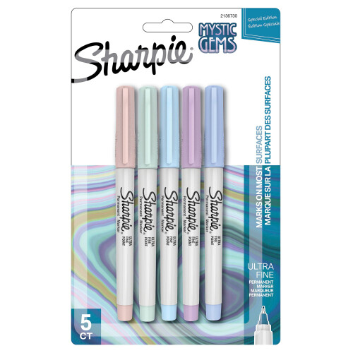 Sharpie Mystic Gems Ultra-Fine Point Permenant Marker 5/Pkg-2136730