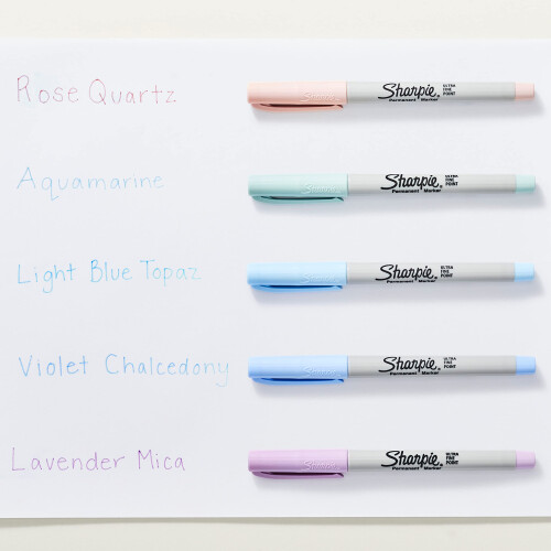 Sharpie Mystic Gems Ultra-Fine Point Permenant Marker 5/Pkg-2136730 1