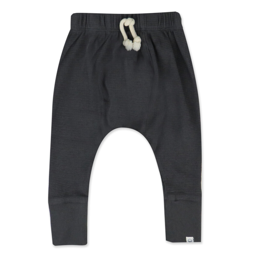 HonestBaby 1 Multipack Honest Pants Joggers Pull on 100% coton biologique pour bébés et tout-petits garçons filles unisexe Blackened Pearl 3-6 mo