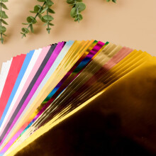 Briartw 20x29cm 16 Kolory Goraca folia papier 50 Przescieradlo Pakiet Toner Reaktywna Folia Hot Stamping Paper wedlug laserowej drukarki i lamina