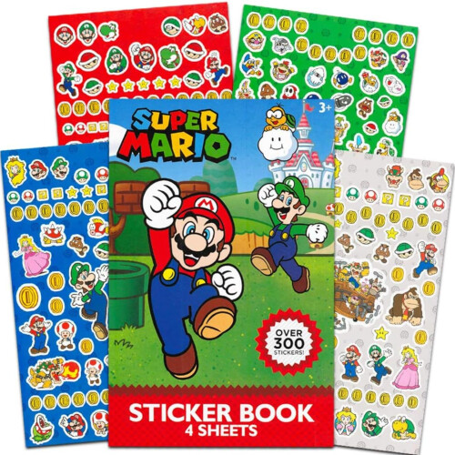 UPD Super Mario 4 archy samolepek Pad 300 Plus samolepek (1 sada)