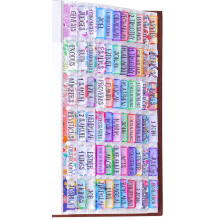 Linguette per Bibbia colorate con motivi floreali, laminate con pellicola opaca. Graziose linguette per Bibbia per donne e ragazze. 90 linguette