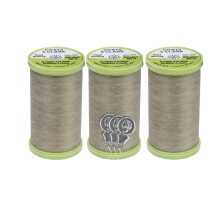 Coats & Clark Nhgarn zum Handquilten, Polyester mit Baumwollberzug, 325 Yards, S960, 3er-Pack, Bndel mit 3 Nadeleinfdlern von Bella's Crafts (gr