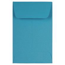 JAM PAPIR #1 Mnt Business-farvede konvolutter - 2 1/4 x 3 1/2 - Bl Genbrug - 50/Pak