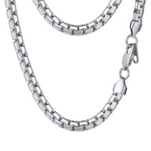 PROSTEEL Mens Cool Chains Rozsdamentes acl frfi kszerek 24 hvelykes nyaklnc vastag lnc egyszeru nyaklnc