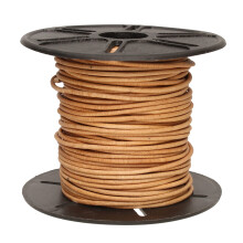 Het Beadsmith lederen koord - natuurlijk - 1,5 mm spoel - 25 yards/22,86 meter - Indiase leren string Ideaal voor vlechten, kralenkettingen, fijne ve