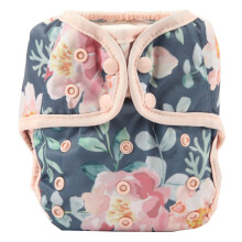 Sigzagor Capa de Fralda de Pano para Bebé Tamanho Único 8lbs a 36lbs para Meninas (Floral)