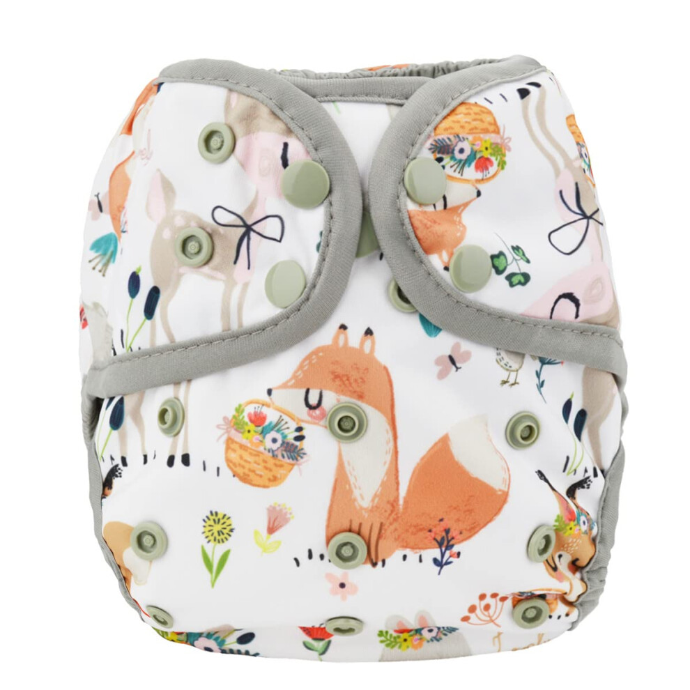 Sigzagor Baby Diaper Cover Nappy One Size 8lbs to 36lbs (Grey Deer)-image-OPC-PGSN9GT-NEW