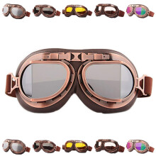 Peicees Vintage Helmbril Motorbril Fiets Motorcross Pilot Goggle