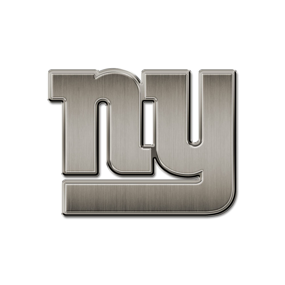 Rico Industries Nfl New York Giants Antique Auto Emblem Antique Nickel Auto Emblem For Car/Truck/Suv 611407361740
