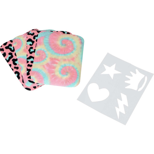 Singer Σετ Tie Dye με Στένσιλ για Υφασμάτινα Μπαλώματα SINGER, Σετ 4 τεμαχίων 1