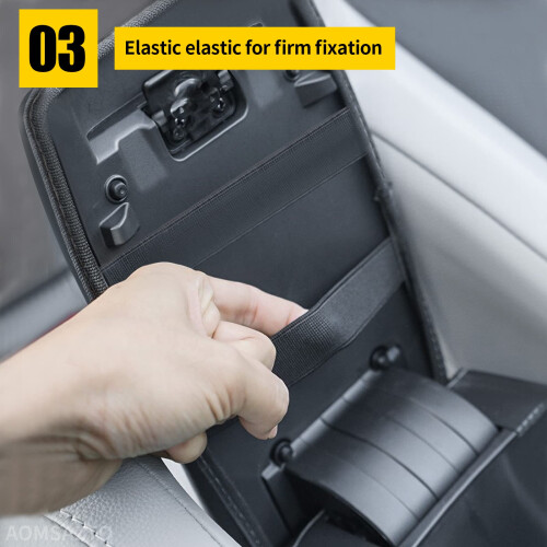 AOMSAZTO Armrest Covers for Corolla 2014-2019 Black Console Cushion for Corolla 2
