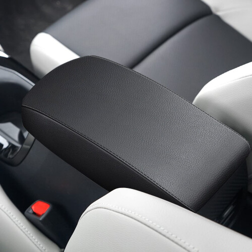 AOMSAZTO Armrest Covers for Corolla 2014-2019 Black Console Cushion for Corolla