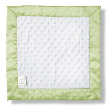 Swaddledesigns baby lovie lille sikkerhedst?ppe plys prikker med satin trim kiwi