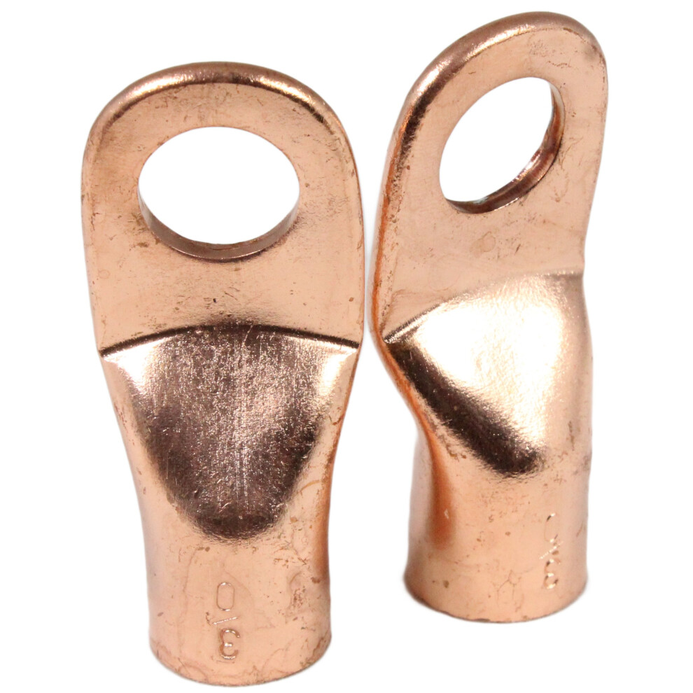 Shark 12312 Cable Lugs Size 4/0 and 0.5-Inch Stud  2-Pack