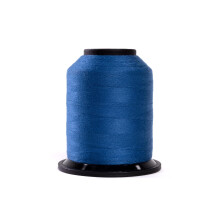 Finesse trd solide farver | 100% polyester 3-lags 50wt | Trdkegler | 100 % polyestertrd til quiltning og syning (bl safir 1 100 meter)