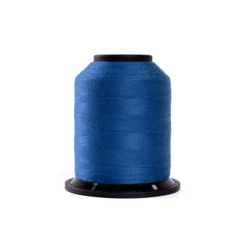 Finesse Thread Solid Colors | 100% Polyester  3ply  50wt | Thread Cones | 100% Polyester Thread for Quilting and Sewing (Blue Sapphire  1 100 Yards)