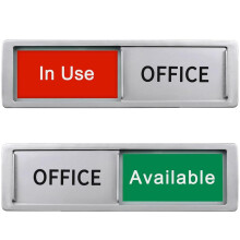Office Door Signs Do Not Disturb In Use/Available Sign Non-Scratch Magnetic Privacy Sliding Door Signs Tells Whether Office Conference Room Vacant o