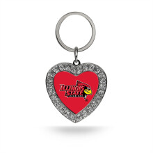 Rico Industries NCAA Illinois State Redbirds Bling Hart Sleutelhanger