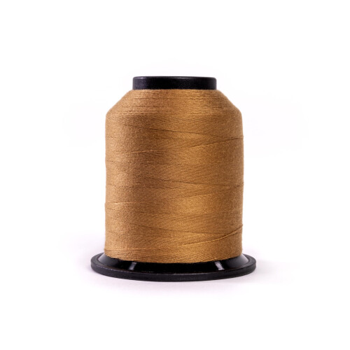Finesse Thread Solid Colors | 100% Polyester  3ply  50wt | Thread Cones | 100% Polyester Thread for Quilting and Sewing (Caramel Corn  1 100 Yards)