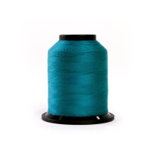 Finesse draad effen kleuren | 100% polyester 3-laags 50 gew. | Draadkegels | 100% polyester draad voor quilten en naaien (Peacock 1 100 yards)