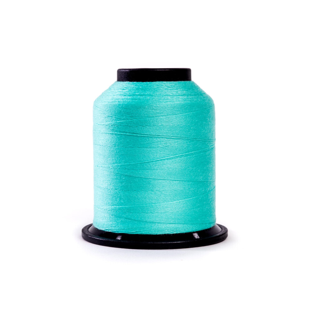 Fil Finesse Couleurs Unies | 100 % Polyester 3 Fils 50 Wt | C Nes De Fil | Fil 100 % Polyester Pour Le Quilting Et La Couture (Bleu Baja 1 100 Ya-image