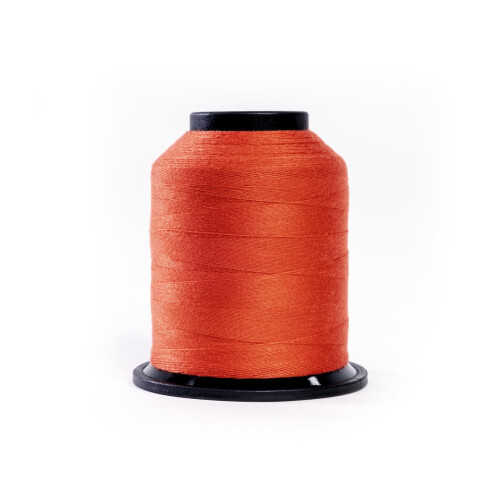 Finesse Thread Solid Colors | 100% Polyester  3ply  50wt | Thread Cones | 100% Polyester Thread for Quilting and Sewing (Copper  1 100 Yards)