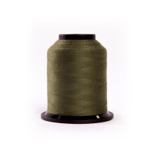 Finesse draad effen kleuren | 100% polyester 3-laags 50 gew. | Draadkegels | 100% polyester draad voor quilten en naaien (zeewiergroen 1 100 yards)