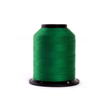 Finesse draad effen kleuren | 100% polyester 3-laags 50 gew. | Draadkegels | 100% polyester draad voor quilten en naaien (Kelly Green 1 100 yards)