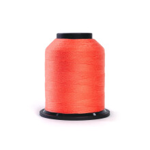 Finesse draad effen kleuren | 100% polyester 3-laags 50 gew. | Draadkegels | 100% polyester draad voor quilten en naaien (terracotta oranje 1 100 yar